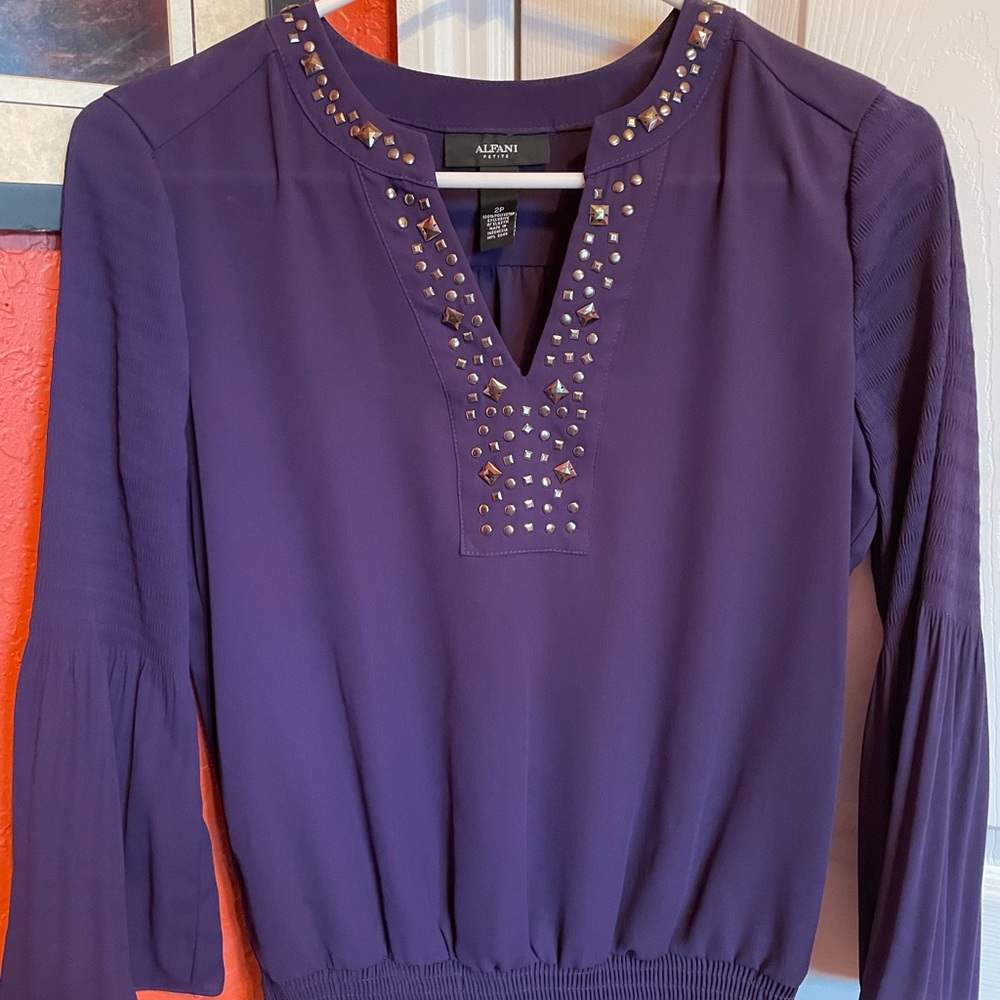 Beautiful purple/eggplant color top.